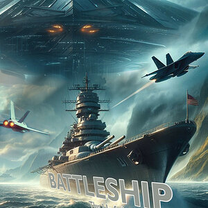 Battleship AI generated cover art