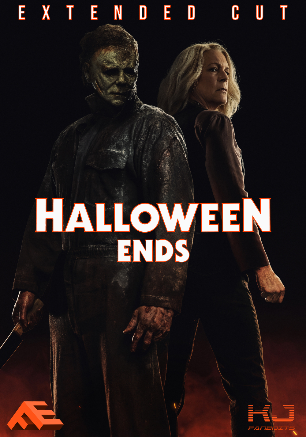 halloween ends extended cut poster redesign.png